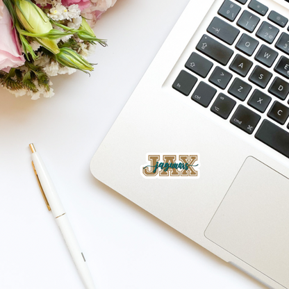 JAX Jaguars Jacksonville Text Vinyl Sticker