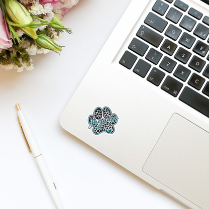 Jacksonville Jaguars Jags Cute Football Paw Print Vinyl