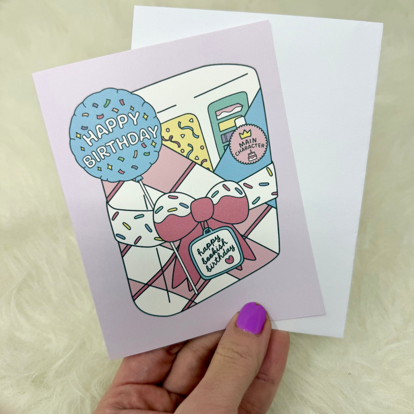 Happy Bookish Birthday Blind Date Greeting Card