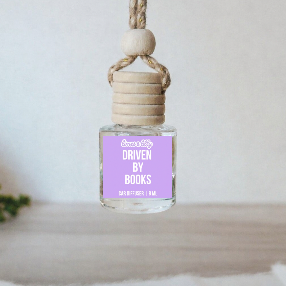 Bookish Car Diffuser | Choose Label & Scent | 8 mL Hanging Reed Air Freshener