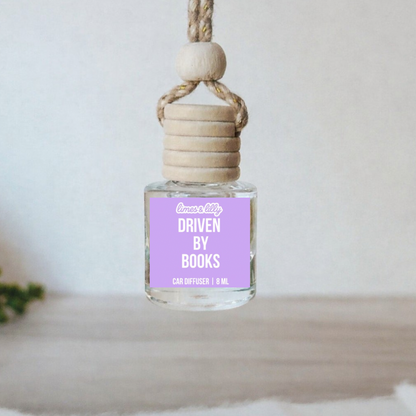 Bookish Car Diffuser | Choose Label & Scent | 8 mL Hanging Reed Air Freshener