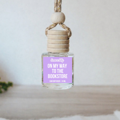 Bookish Car Diffuser | Choose Label & Scent | 8 mL Hanging Reed Air Freshener