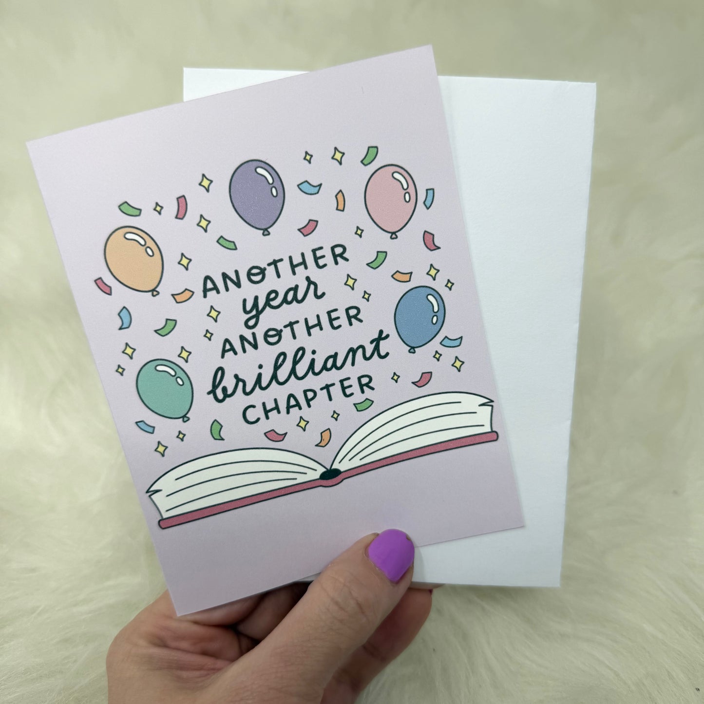 Another Year Another Brilliant Chapter Birthday Card