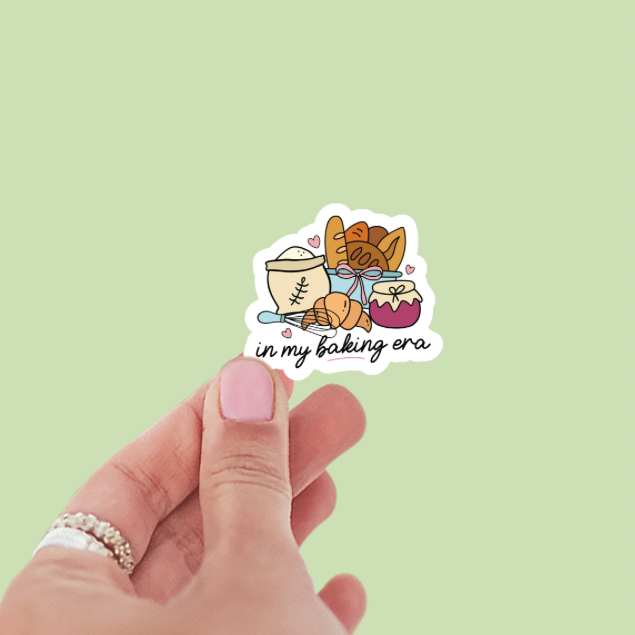 In My Baking Era Vinyl Sticker