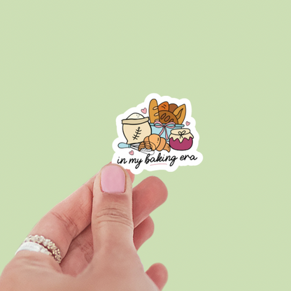 In My Baking Era Vinyl Sticker