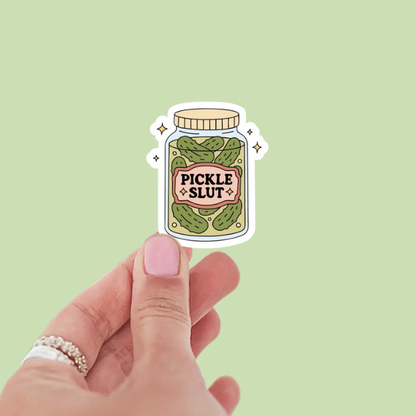 Pickle Slut Jar Vinyl Sticker