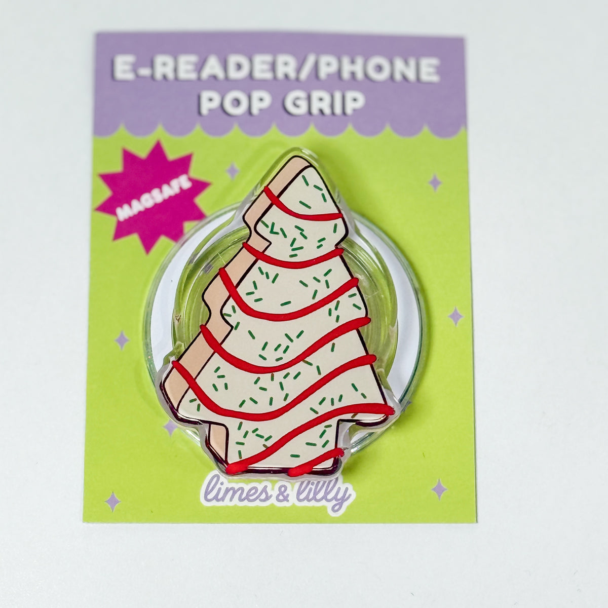 Frosted Christmas Tree Cake MagSafe Kindle & Phone Grip