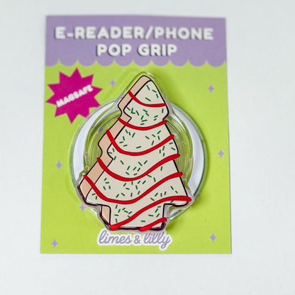 Frosted Christmas Tree Cake MagSafe Kindle & Phone Grip
