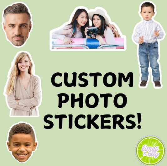 CUSTOM Photo Vinyl Stickers | Personalized Photo Sticker |