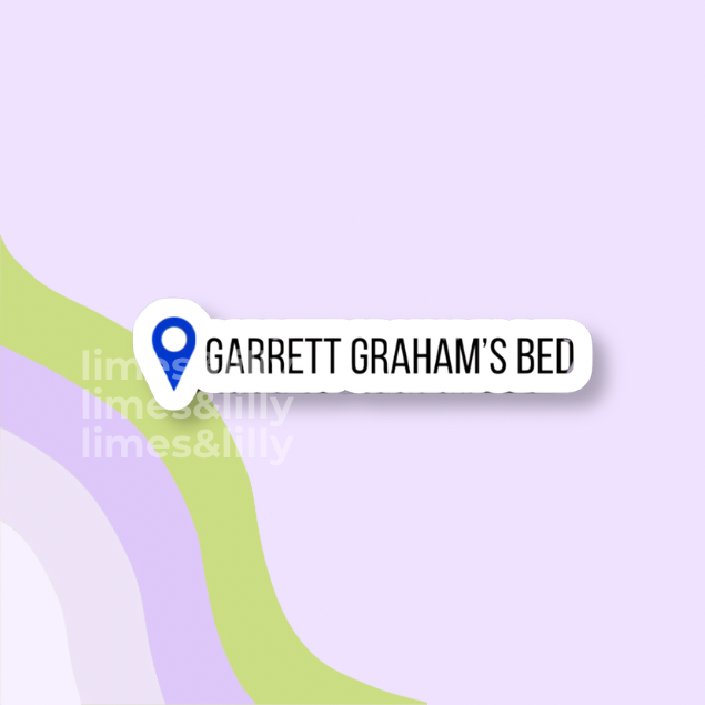 Garrett Graham’s Bed Hockey Romance Vinyl Sticker