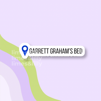 Garrett Graham’s Bed Hockey Romance Vinyl Sticker