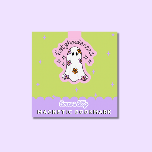 Hot Ghouls Read Magnetic Bookmark | Cute Halloween Bookish Bookmark