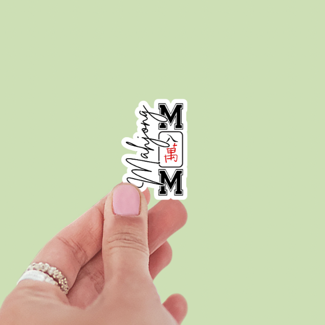 Mahjong Mom Vinyl Sticker
