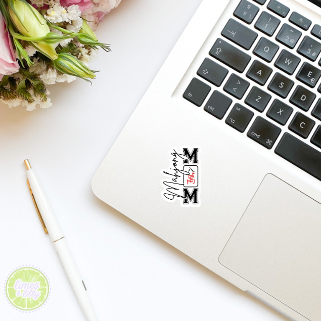 Mahjong Mom Vinyl Sticker