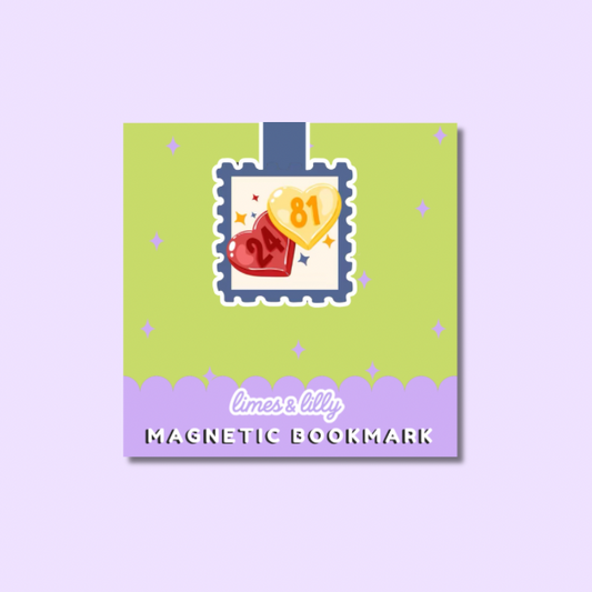 Number 24 and 81 Hearts Postage Stamp Heated Rivalry
