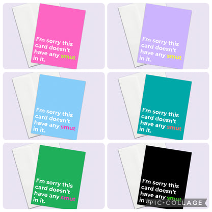 Funny Smut Reader Greeting Card | Book Lover Gift