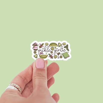 Pickle Girlie Cute Vinyl Sticker