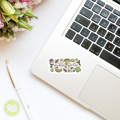 Pickle Girlie Cute Vinyl Sticker