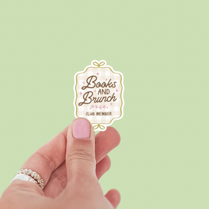 Books and Brunch Club Member Vinyl Sticker