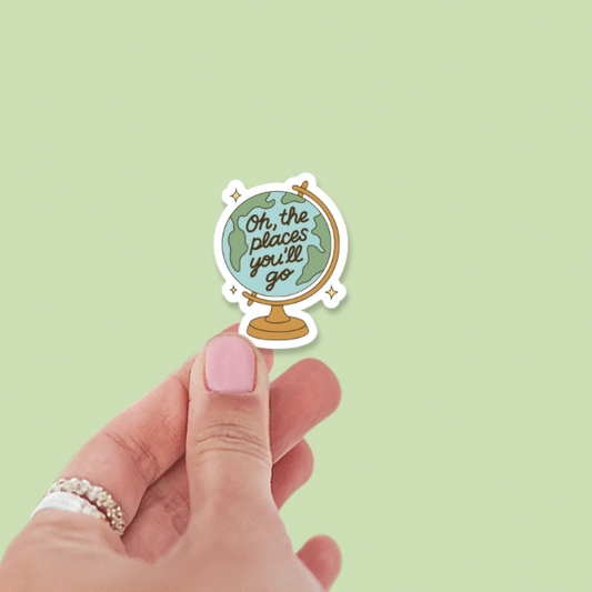 Oh, The Places You’ll Go Graduation Vinyl Sticker