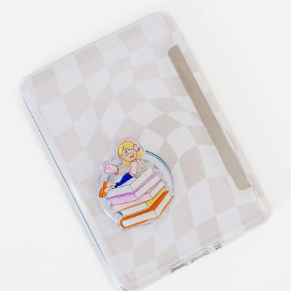 Lizzie Book Stack MagSafe Kindle & Phone Grip