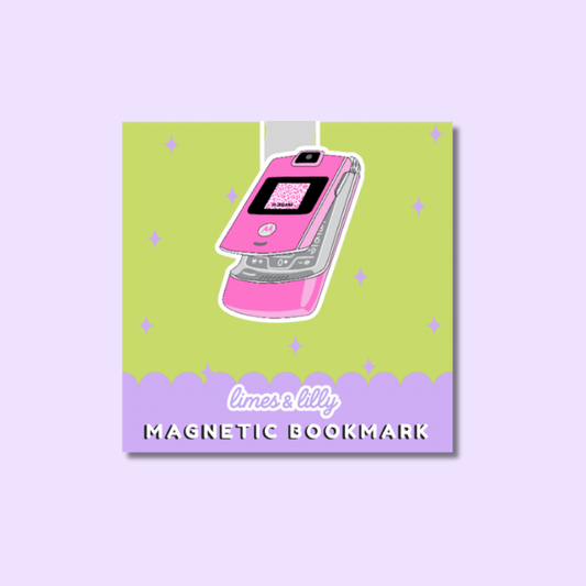 A square decorative magnetic bookmark card with pastel colors, featuring a heart-shaped space design with the words 'Need Space' and the brand name 'limes & lily' printed at the bottom.