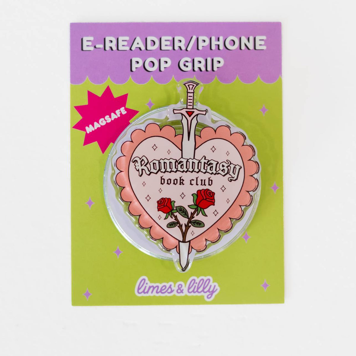 Romantasy Book Club Heart MagSafe Kindle & Phone Grip