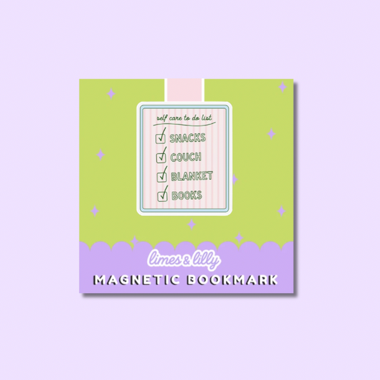 Self Care To Do List Magnetic Bookmark | Reader Gift