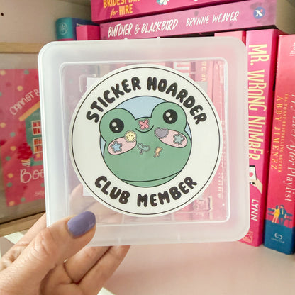 Sticker Storage Box – Sticker Hoarder Club Frog