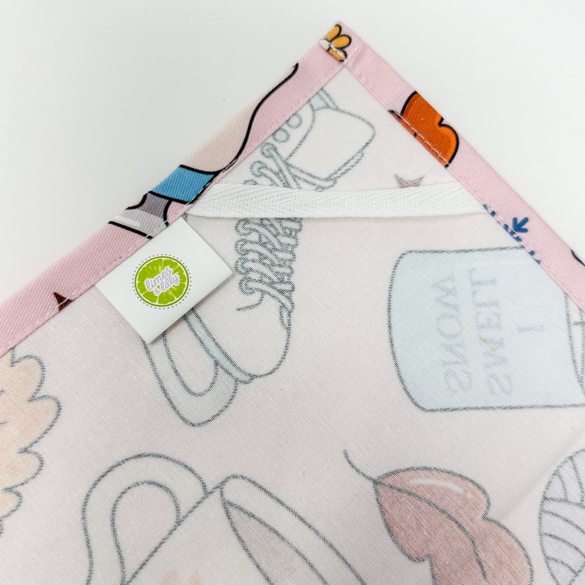 Books and Brunch Tea Towel | Coffee Pancakes Bookish Kitchen Towel