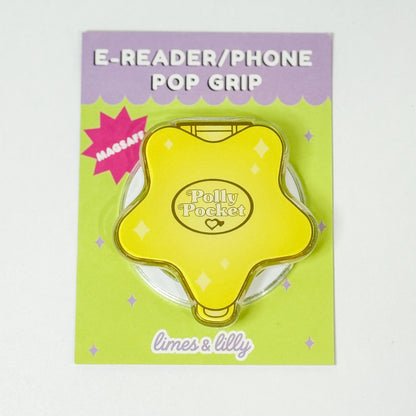 Yellow Retro Pocket Toy Star MagSafe Kindle & Phone Grip