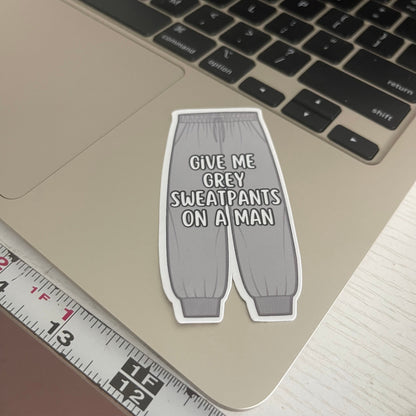 Morally grey sweatpants sticker, morally gray, bookish stickers, book stickers, kindle, laptop, romance reader, tumblers, bottle