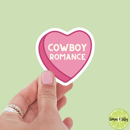 Cowboy romance stickers, cowboy romance era, kindle, romance reader, I love cowboys, booktok, bookish stickers, heart
