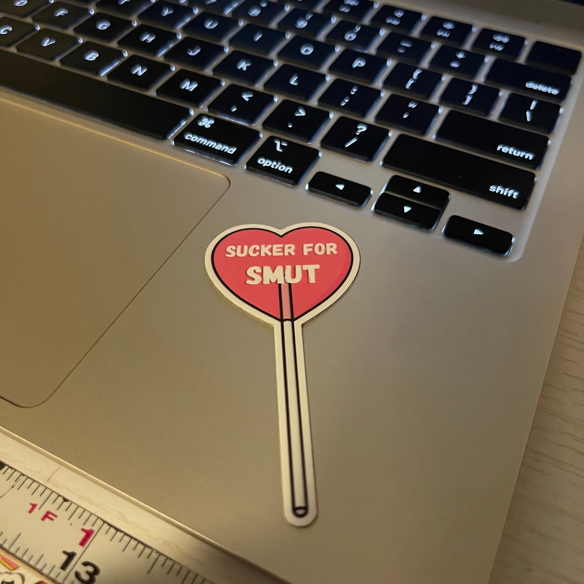 Sucker for SMUT lollipop spicy bookish stickers, dark romance, book stickers, kindle, laptop, romance reader, smut stickers, water resistant