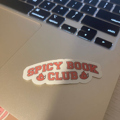 Spicy book club sticker, book stickers, kindle, laptop, bookstagram, spicy romance, smut stickers, bookish sticker, smutty, vinyl