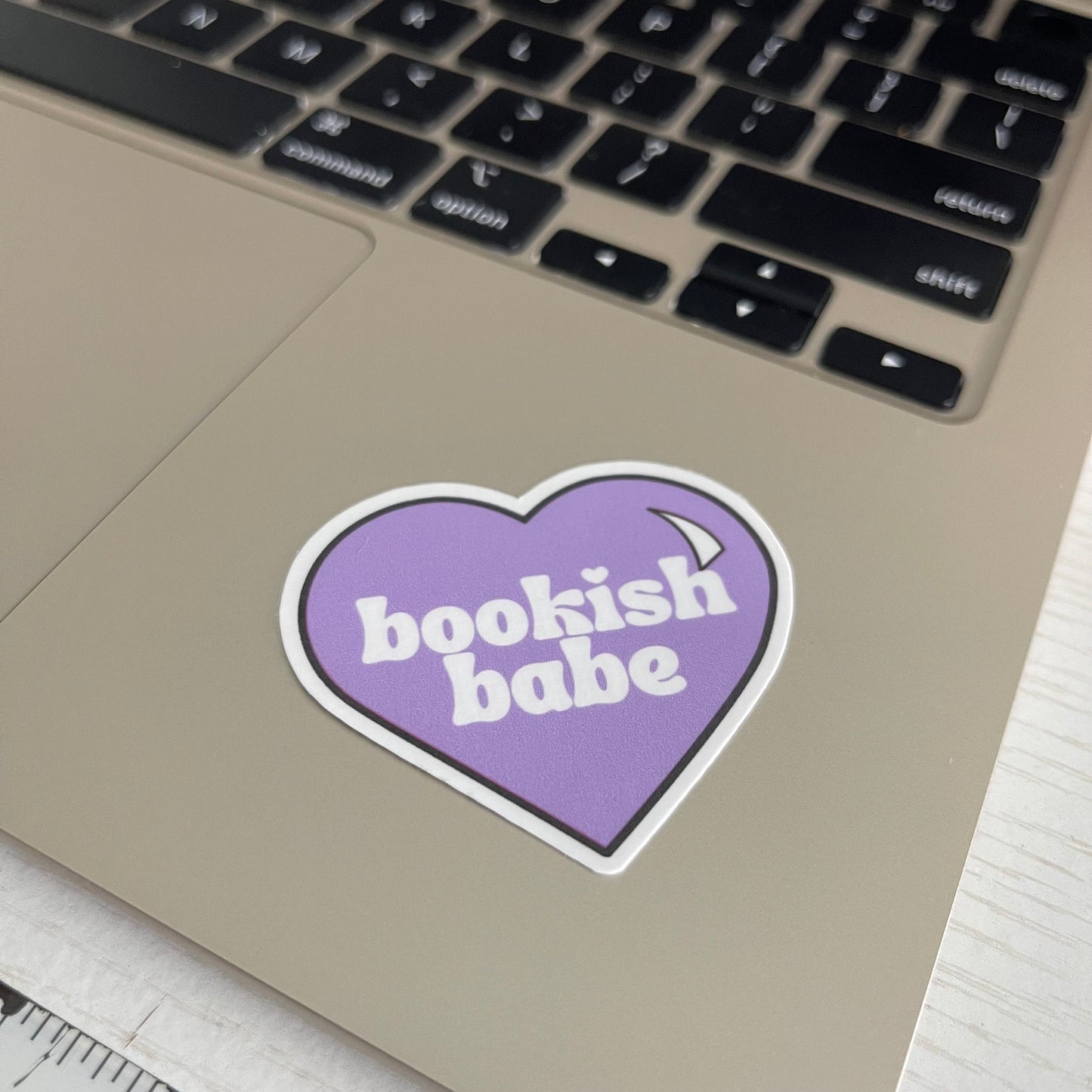 Bookish Babe heart bookish stickers, book lover, book stickers, kindle, laptop, romance reader, booktok, smut stickers, smutty