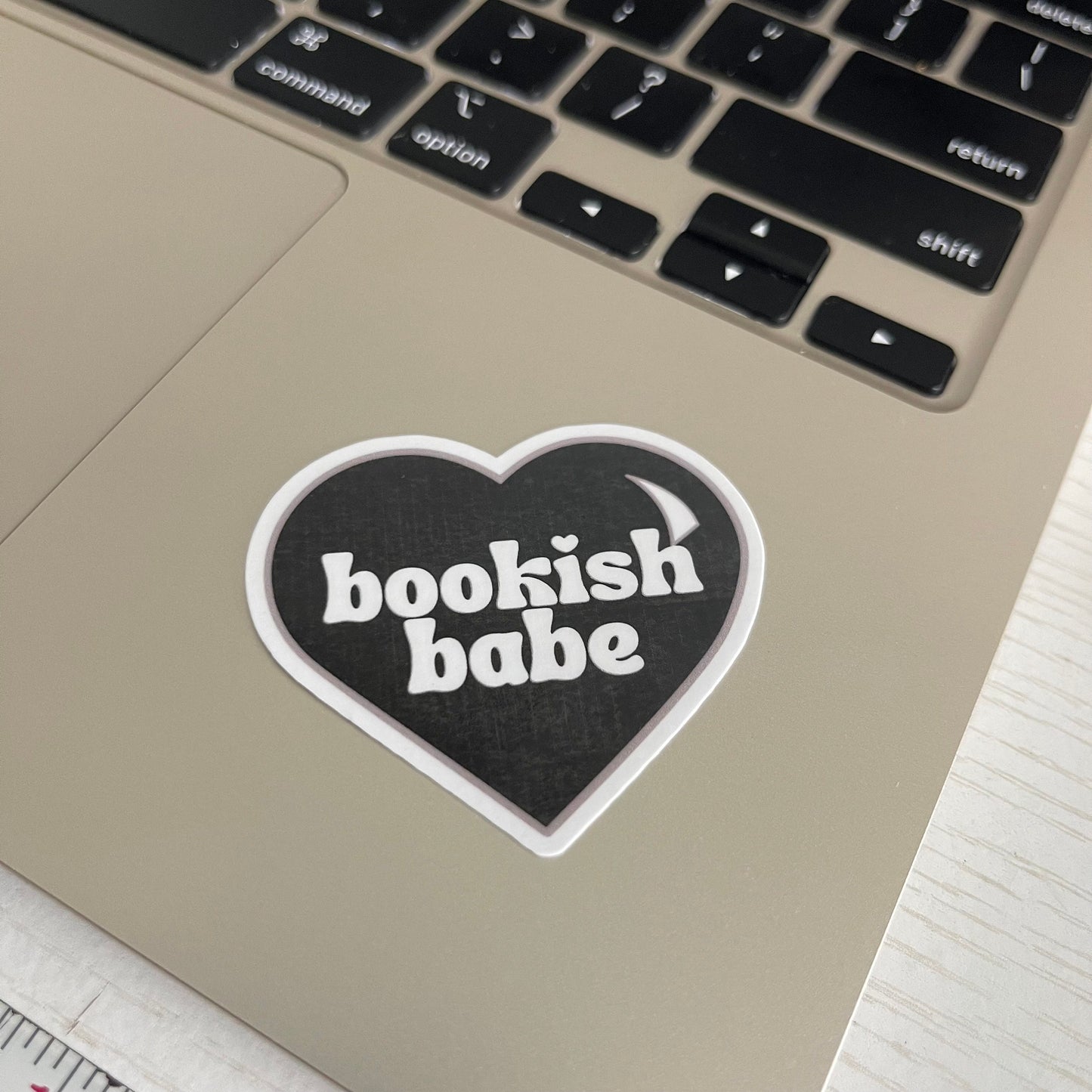 Bookish Babe heart bookish stickers, book lover, book stickers, kindle, laptop, romance reader, booktok, smut stickers, smutty
