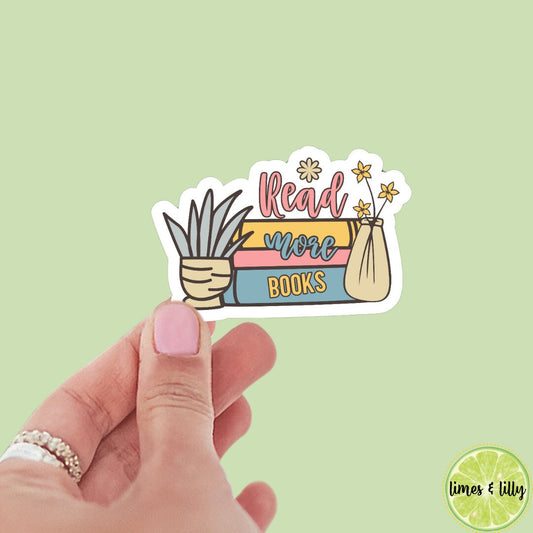 Read More Books bookish sticker, book stickers, kindle, laptop, bookstagram, spicy romance, bookish sticker, spring time, floral