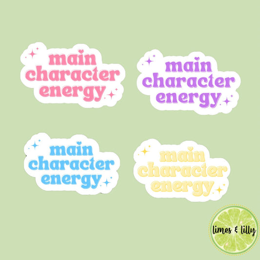 Main character energy bookish stickers, book lover, book stickers, kindle, laptop, romance reader, booktok, smut stickers,