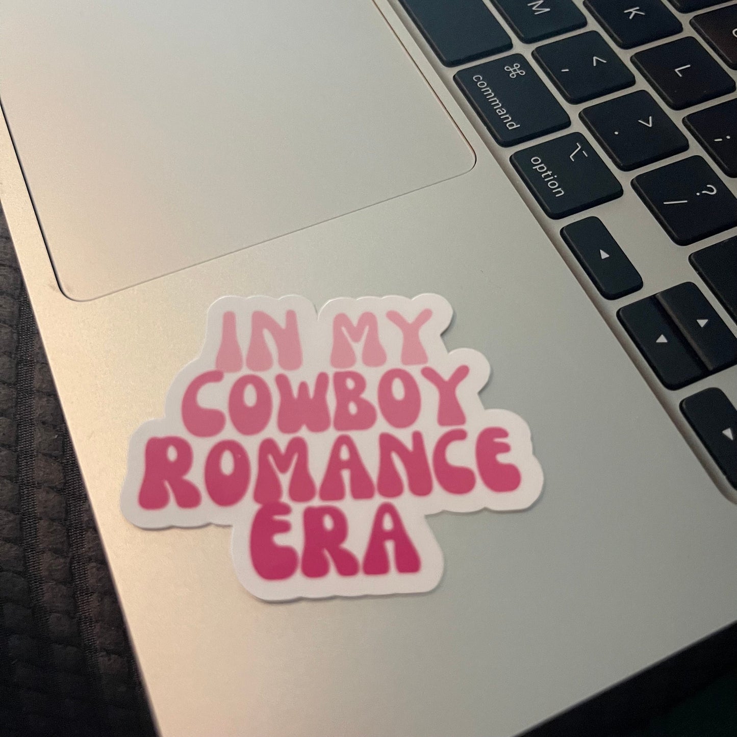 In My Cowboy Era pink ombré sticker, book stickers, kindle, laptop, bookish sticker, western, decal, ride a cowboy, decals