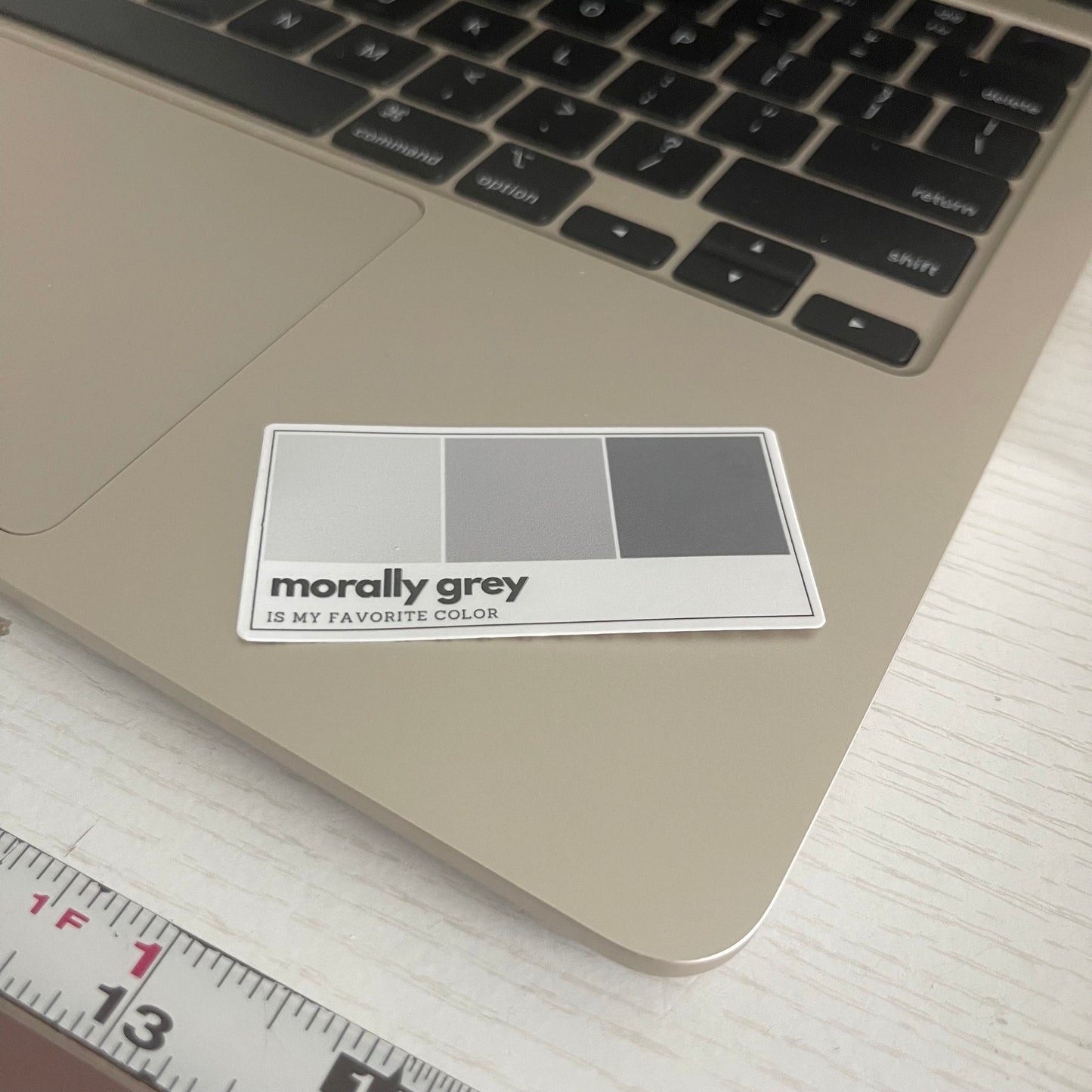 Morally grey paint swatch pantone sticker , morally gray, dark romance, book stickers, kindle stickers, laptop, romance reader, smutty
