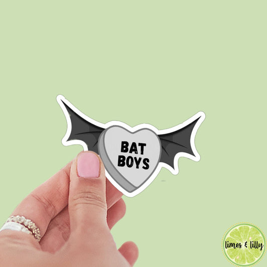Bookish Boyfriend sticker, Bat Boys, ACOTAR, book inspired, bookish stickers, kindle, laptop, decal, romantasy book merch,