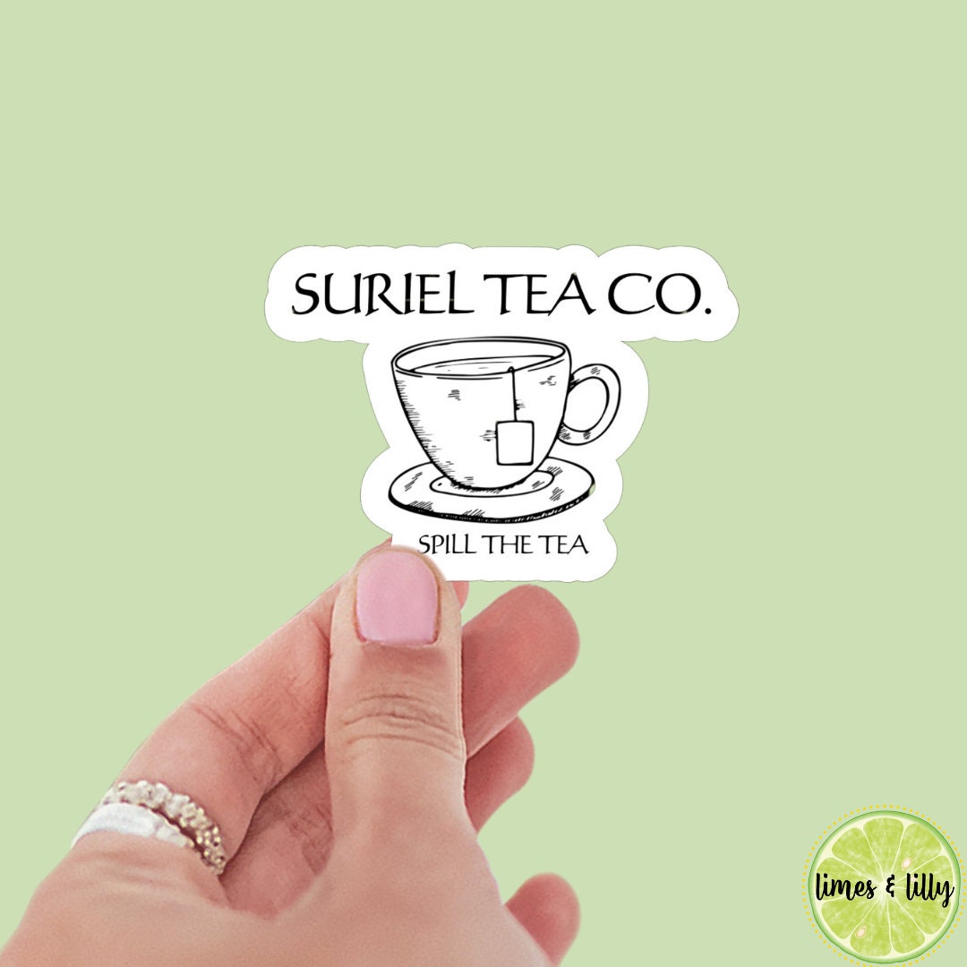 Suriel Tea Sticker, ACOTAR, Book Accessory, Stickers for Fantasy Lovers, SJM, Romantasy Sticker, acomaf