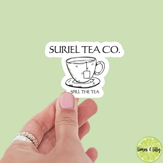 Suriel Tea Sticker, ACOTAR, Book Accessory, Stickers for Fantasy Lovers, SJM, Romantasy Sticker, acomaf