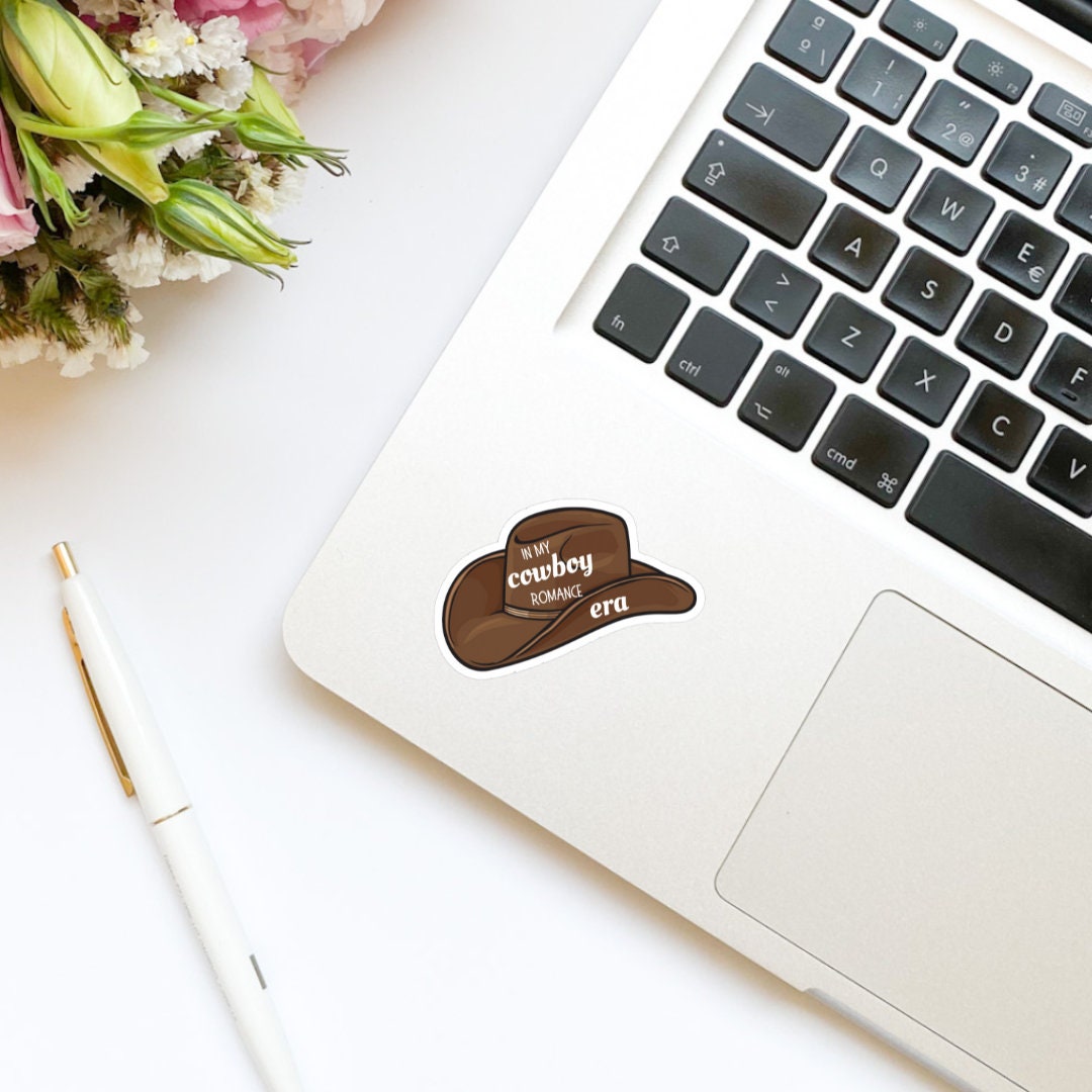 In My Cowboy Romance Era sticker, kindle, romance reader, save a horse, cowboy hat, ride a cowboy, tumbler, bookish stickers, howdy, Yee haw