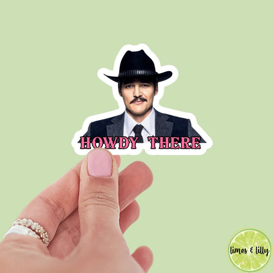 Cowboy romance stickers, cowboy romance era, kindle,romance reader, ride the cowboy, howdy there, pedro pascal, bookish sticker
