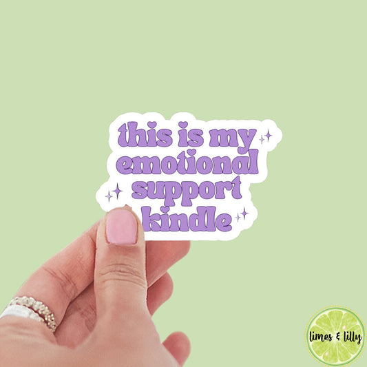 This is my emotional support kindle sticker, book stickers, kindle, laptop, romance reader, booktok, smut stickers, bookish sticker