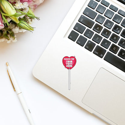 CUSTOM TEXT Sucker For Lollipop Sticker, personalized bookish sticker, booktok, personalized stickers, bookish stickers, spicy romance