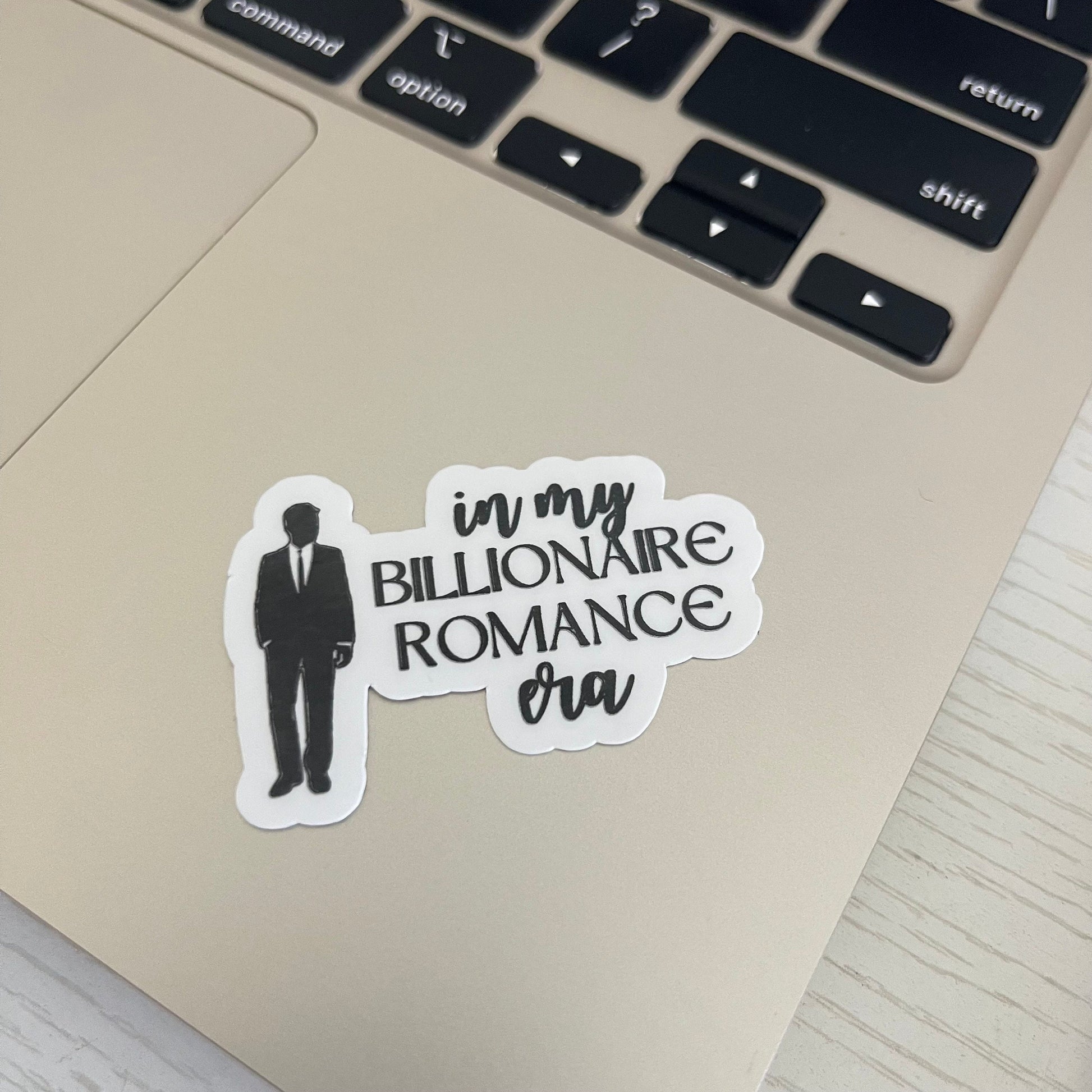 In my billionaire romance era sticker, book stickers, kindle, laptop, romance reader, dark romance, smut stickers, bookish stick