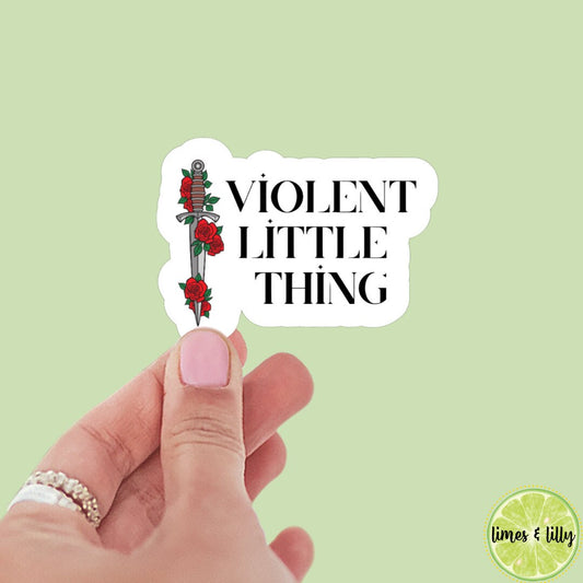 Violent Little Thing Sword Violet Sticker | Book Inspired | Bookish Stickers | Kindle | Laptop | Decal | Romantasy Book Merch